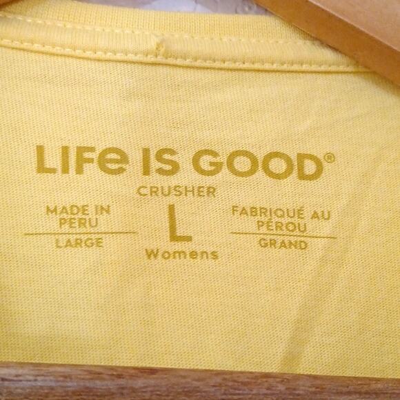 Life is good crusher tee black lab deck chairs - Picture 4 of 5